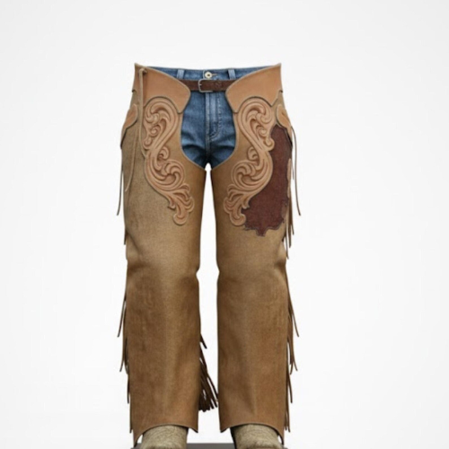 Handmade Suede Leather Chaps – Custom Western Chaps for Rodeo & Riding