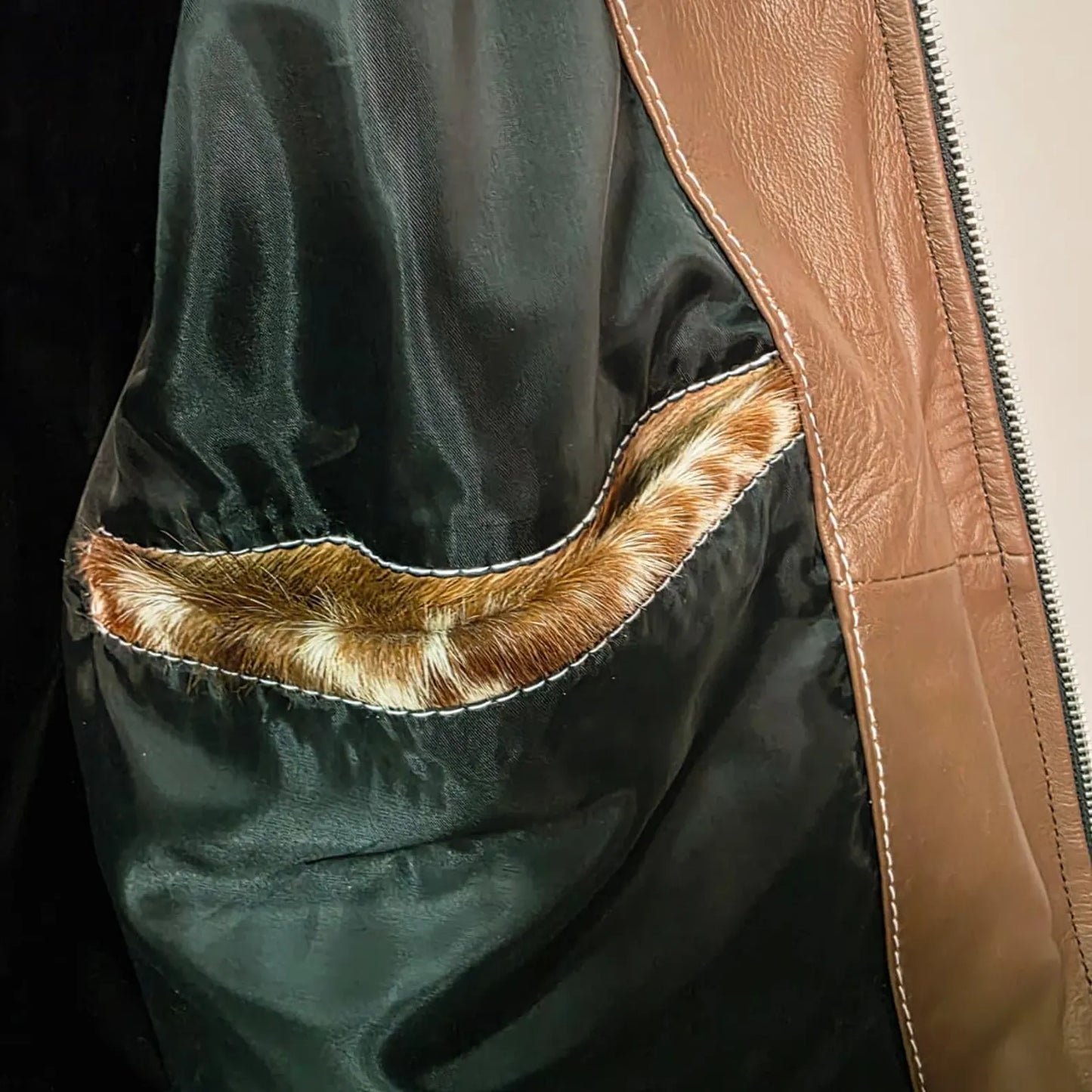 Handmade Brown White Speckled Cowhide Jacket, A Unique Western Hair on Hide Coat