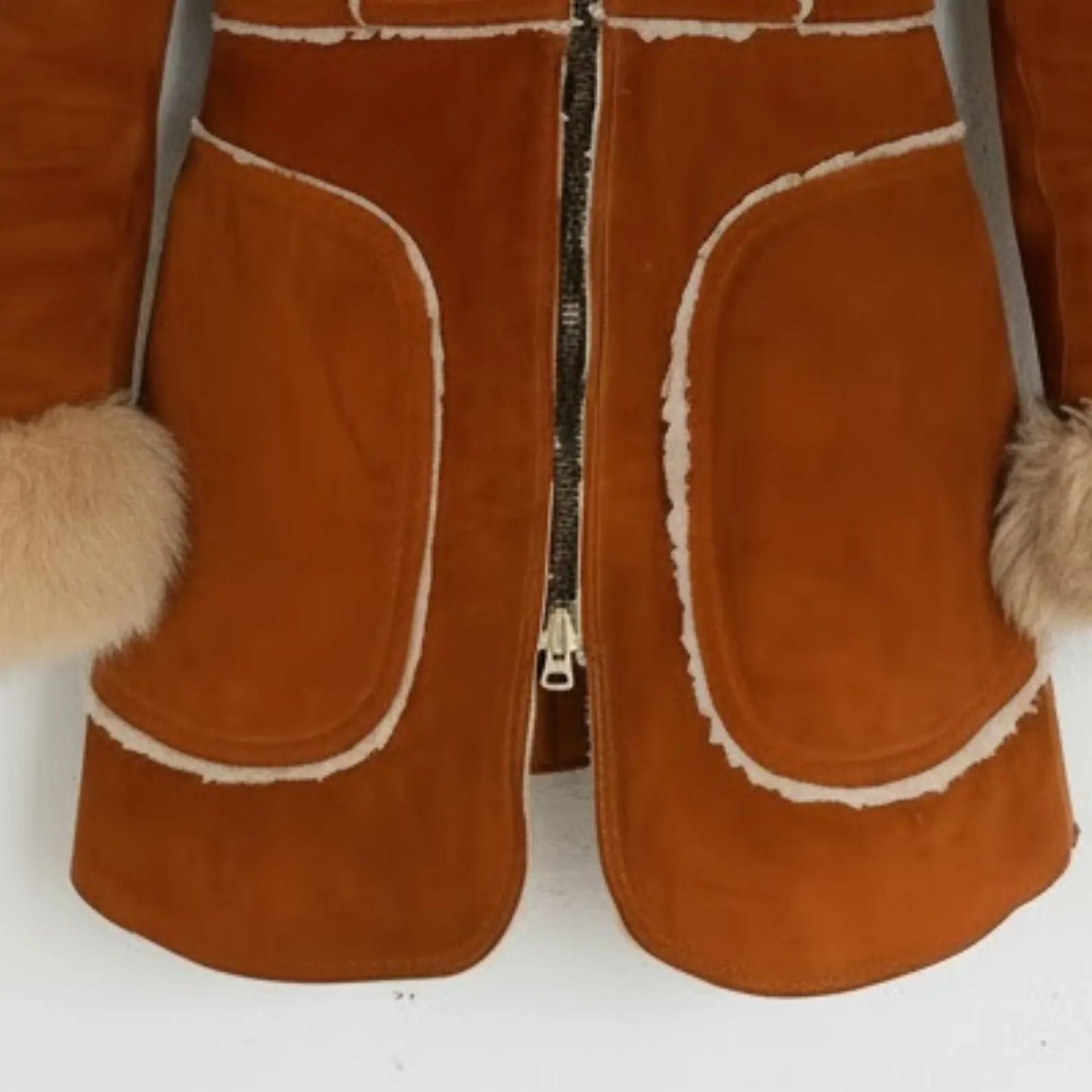 Unique Brown Shearling Coat - Women's Sheepskin Jacket Warm Winter Fashion