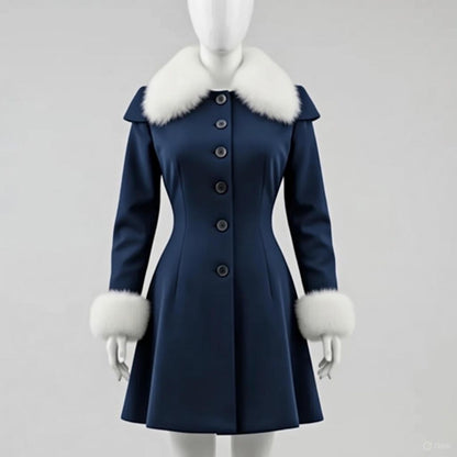 Handmade Emerald Green Wool Princess Coat – Vintage Inspired Winter Wedding & Holiday Outerwear